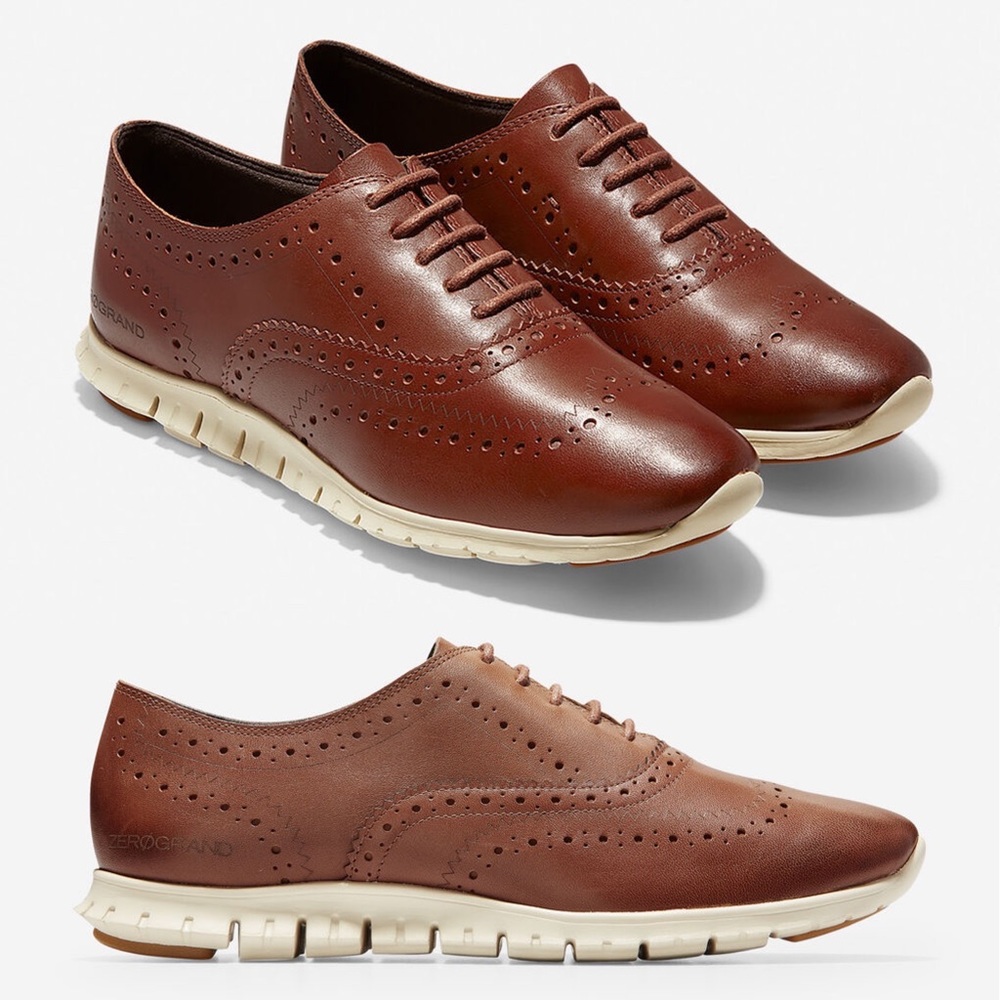 Cole Haan Women’s ZEROGRAND Wingtip Oxford, 7.5 wide (fits like regular width)